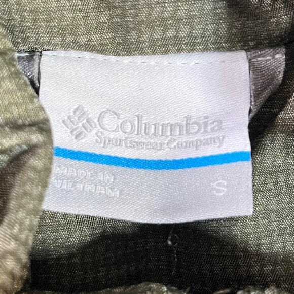 Columbia Full-Zip Insulated Vest Mens Small Green Pockets Outdoors - Picture 8 of 9